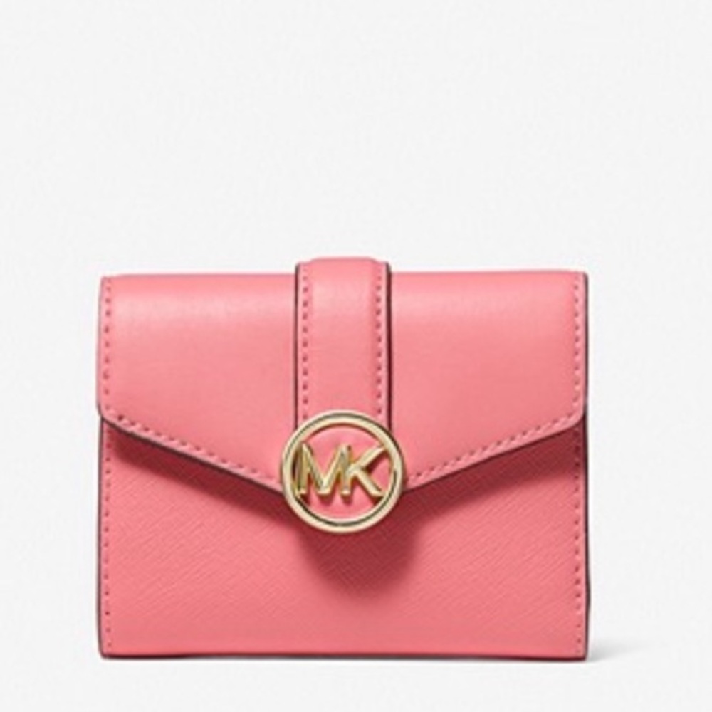 MICHAEL KORS
Carmen Medium Faux Leather Wallet GRAPEFRUIT COLOR - Picture 1 of 4
